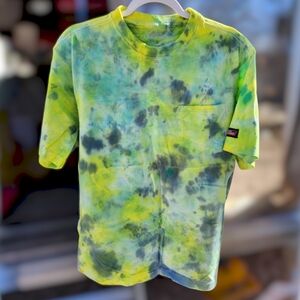 Adult Medium Tie Dyed Dickies Pocket Tee